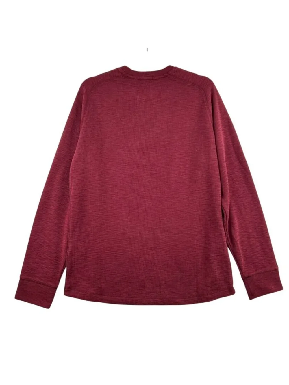 Banana Republic Shirt Men's Large Burgundy Double Knit Crewneck Long Sleeve NWT